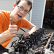 Me refreshing the old engine just a few months before it met its ultimate demise.